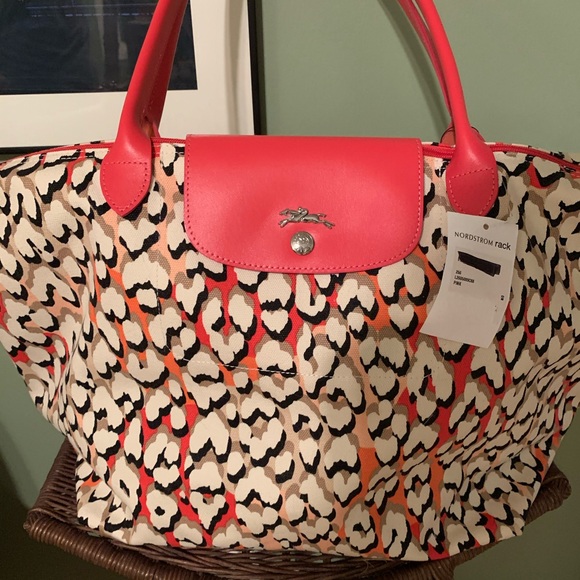 longchamp leopard print bag